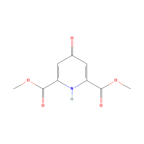 19872-91-4 dimethyl 4-hydroxypyridine-2,6-dicarboxylate chemical structure
