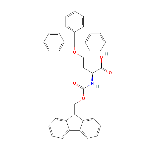 111061-55-3 FMOC-HOMOSER(TRT)-OH chemical structure