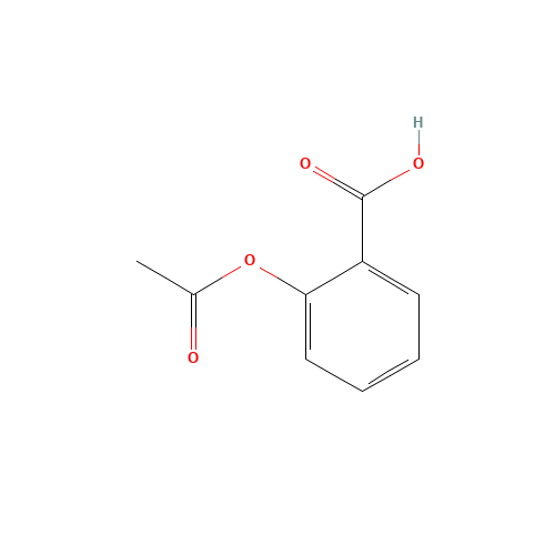 50-78-2 Acetylsalicylic acid chemical structure
