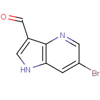 1190312-27-6 6-bromo-1H-pyrrolo[3,2-b]pyridine-3-carbaldehyde chemical structure