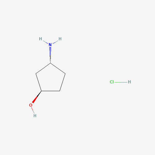124555-33-5 (1R,3S)-3-AMINOCYCLOPENTANOL HYDROCHLORIDE chemical structure