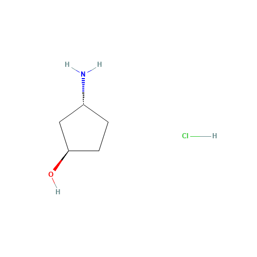 124555-33-5 (1R,3S)-3-AMINOCYCLOPENTANOL HYDROCHLORIDE chemical structure