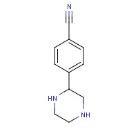65709-35-5 4-PIPERAZIN-2-YL-BENZONITRILE chemical structure