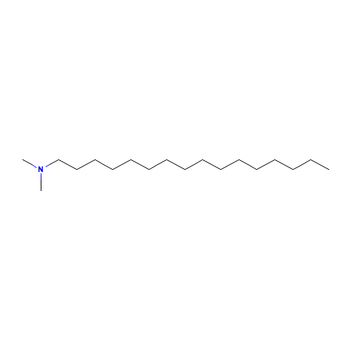112-69-6 Hexadecyldimethylamine chemical structure