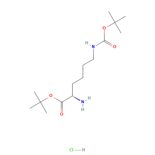 13288-57-8 Ne-Boc-L-lysine tert-butyl ester hydrochloride chemical structure
