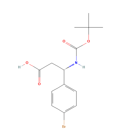 261165-06-4 Boc-4-Bromo-D-beta-phenylalanine chemical structure