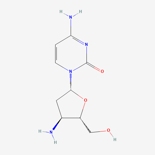 84472-90-2 3'-amino-2',3'-dideoxycytidine chemical structure