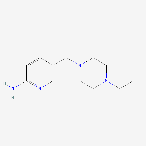 1180132-17-5 5-((4-Ethylpiperazin-1-yl)methyl)pyridin-2-amine chemical structure
