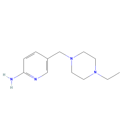 1180132-17-5 5-((4-Ethylpiperazin-1-yl)methyl)pyridin-2-amine chemical structure