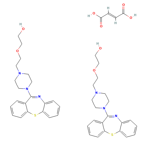 111974-72-2 Quetiapine fumarate chemical structure