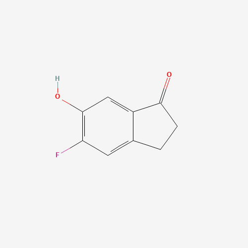 917885-01-9 5-Fluoro-6-hydroxyindan-1-one chemical structure