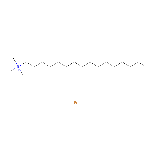 57-09-0 Hexadecyl trimethyl ammonium bromide chemical structure