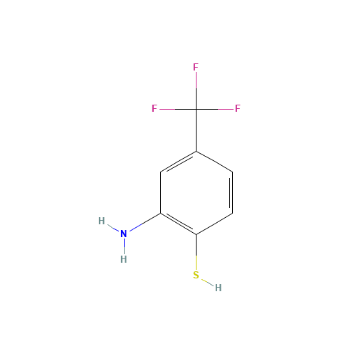 19406-49-6 2-AMINO-4-(TRIFLUOROMETHYL)THIOPHENOL3-AMINO-4-MERCAPTOBENZOTRIFLUORIDE chemical structure