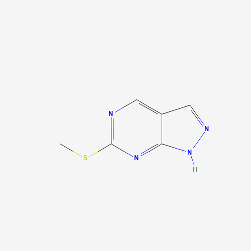 55084-74-7 6-(Methylthio)-1H-pyrazolo[3,4]pyrimidine chemical structure