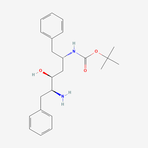 144163-85-9 [(1S,3S,4S)-4-Amino-3-hydroxy-5-phenyl-1-(phenylmethyl)pentyl]-carbamic acid 1,1-dimethylethyl ester chemical structure