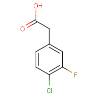 865451-00-9 4-CHLORO-3-FLUOROPHENYLACETIC ACID chemical structure
