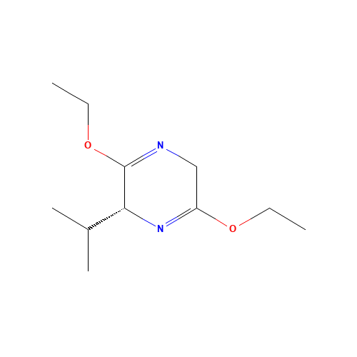 110117-71-0 (R)-2,5-Dihydro-3,6-diethoxy-2-isopropylpyrazine chemical structure