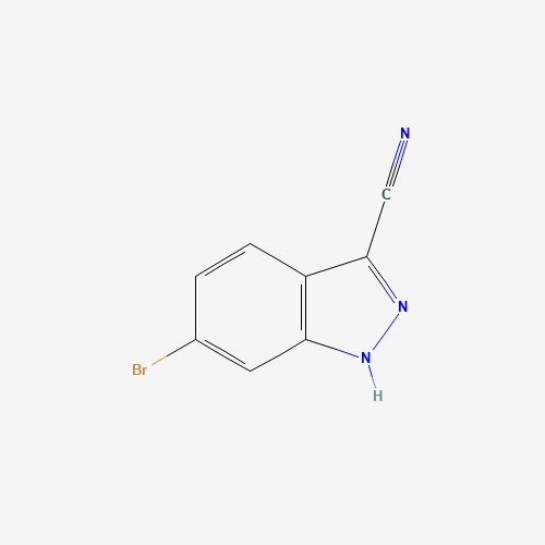 885278-24-0 6-BROMO-1H-INDAZOLE-3-CARBONITRILE chemical structure