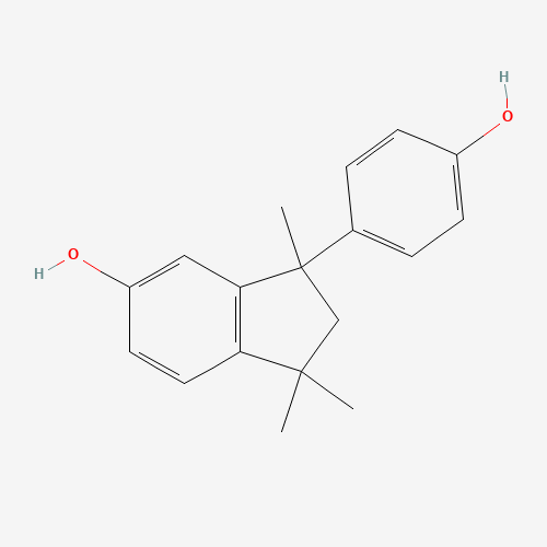 10527-11-4 3-(4-hydroxyphenyl)-1,1,3-trimethylindan-5-ol chemical structure