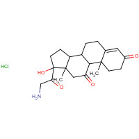 110428-56-3 21-Amino-17-hydroxypregn-4-ene-3,11,20-trione hydrochloride chemical structure