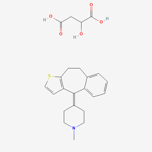 5189-11-7 9,10-Dihydro-4-(1-methylpiperidin-4-ylidene)-4H-benzo[4,5]cyclohepta[1,2-b]thiophene malate (1:1) chemical structure