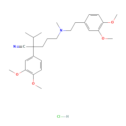 23313-68-0 VERAPAMIL HYDROCHLORIDE chemical structure