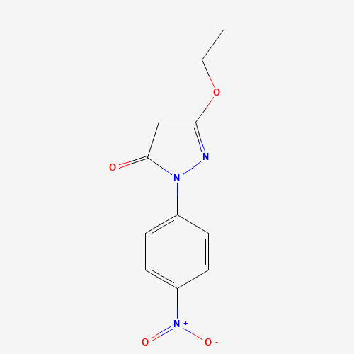 4105-90-2 3-Ethoxy-1-(4-nitrophenyl)-2-pyrazolin-5-one chemical structure