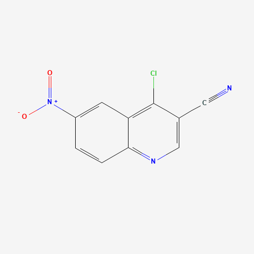 214470-37-8 4-CHLORO-6-NITRO-QUINOLINE-3-CARBONITRILE chemical structure