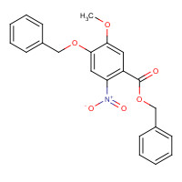 205259-40-1 Benzyl 4-(benzyloxy)-5-methoxy-2-nitrobenzoate chemical structure