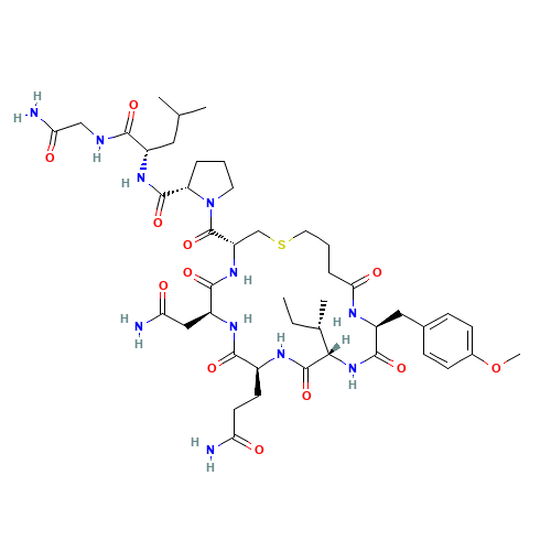 37025-55-1 (BUTYRYL1,TYR(ME)2)-1-CARBAOXYTOCIN TRIFLUOROACETATE SALT chemical structure