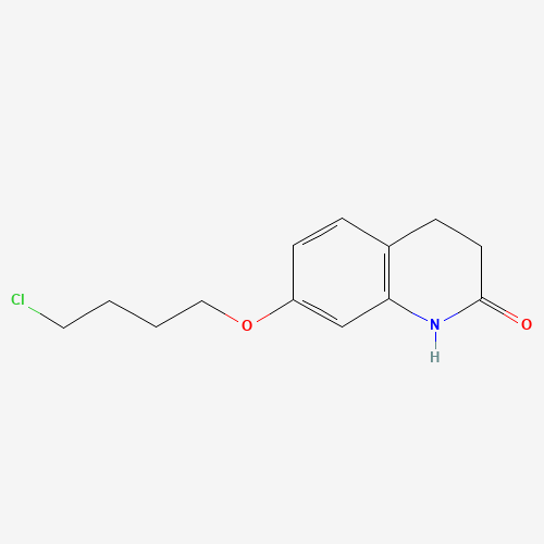 120004-79-7 3,4-Dihydro-7-(4-chlorobutoxy)-2(1H)-quinolinone chemical structure