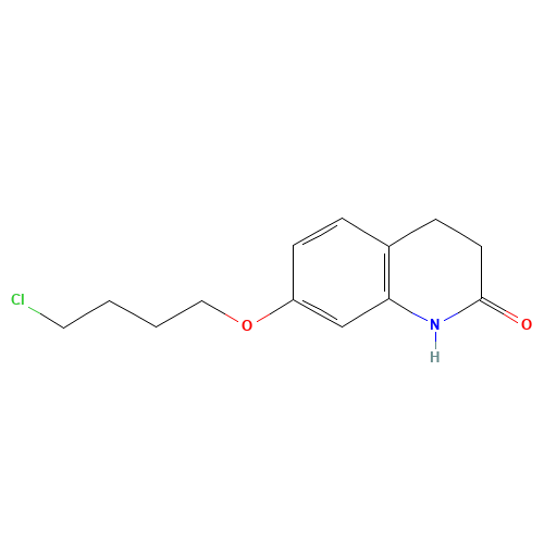 120004-79-7 3,4-Dihydro-7-(4-chlorobutoxy)-2(1H)-quinolinone chemical structure