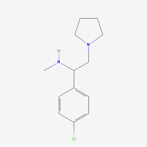170119-33-2 [1-(4-CHLORO-PHENYL)-2-PYRROLIDIN-1-YL-ETHYL]-METHYL-AMINE chemical structure