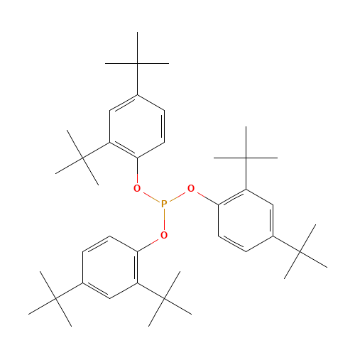 31570-04-4 Tris(2,4-ditert-butylphenyl) phosphite chemical structure