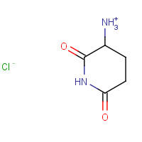 24666-56-6 2,6-Dioxopiperidine-3-ammonium chloride chemical structure
