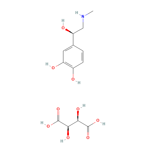 51-42-3 Epinephrine Bitartrate chemical structure