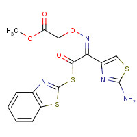 246035-38-1 (S)-2-Benzothiazolyl (Z)-2-(2-aminothiazole-4-yl)-2-methoxycarbonylmethoxyiminothioacetate chemical structure