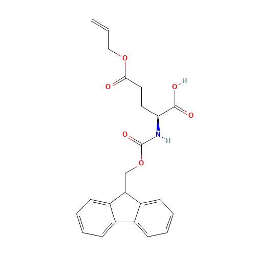 133464-46-7 FMOC-GLU(OALL)-OH chemical structure