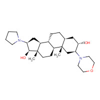 119302-20-4 (2b,3a,5a,16b,17b)-2-(4-Morpholinyl)-16-(1-pyrrolidinyl)androstane-3,17-diol chemical structure