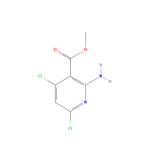 1044872-40-3 2-Amino-4,6-dichloro-nicotinicacidmethylester chemical structure