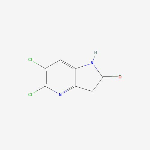 136888-26-1 5,6-dichloro-1H-pyrrolo[3,2-b]pyridin-2(3H)-one chemical structure