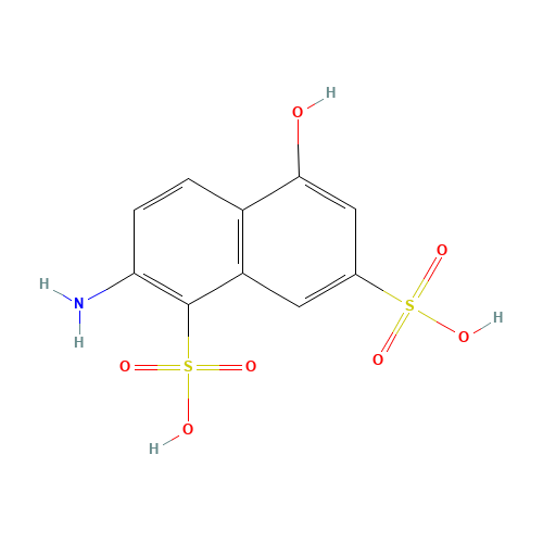 6535-70-2 3-AMINONAPHTHALENE-8-HYDROXY-4,6-DISULFONIC ACID chemical structure