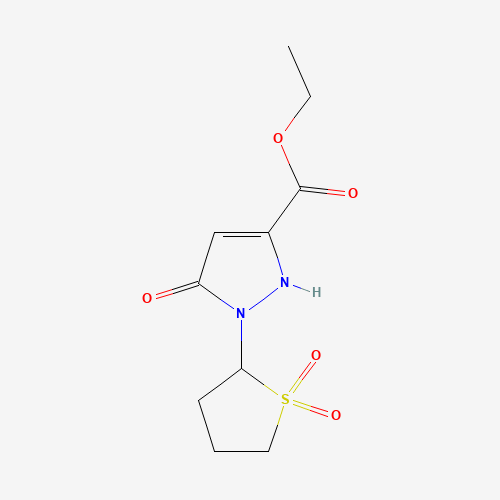 51986-04-0 3-Ethoxycarbonyl-5-hydroxy-1-sulfolanylpyrazole chemical structure