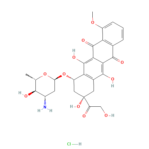 56390-09-1 Epirubicin hydrochloride chemical structure