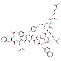 130143-01-0 Cetrorelix acetate chemical structure