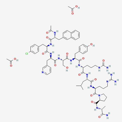 130143-01-0 Cetrorelix acetate chemical structure