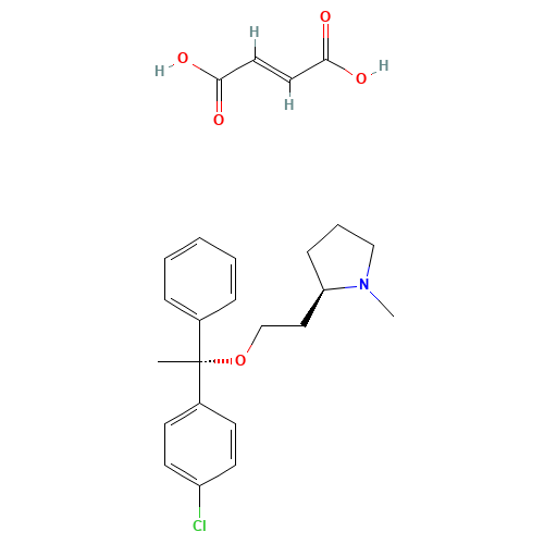 14976-57-9 Clemastine fumarate chemical structure