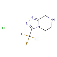 762240-92-6 3-(Trifluoromethyl)-5,6,7,8-tetrahydro-[1,2,4]triazolo[4,3-a]pyrazine hydrochloride chemical structure