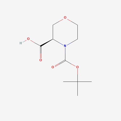 869681-70-9 4-Boc-3(R)-morpholinecarboxylic acid chemical structure