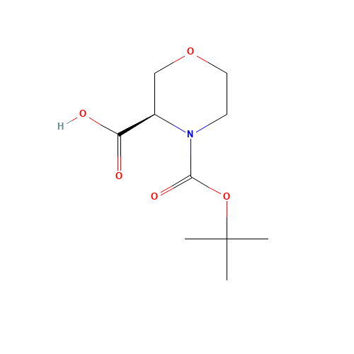 869681-70-9 4-Boc-3(R)-morpholinecarboxylic acid chemical structure